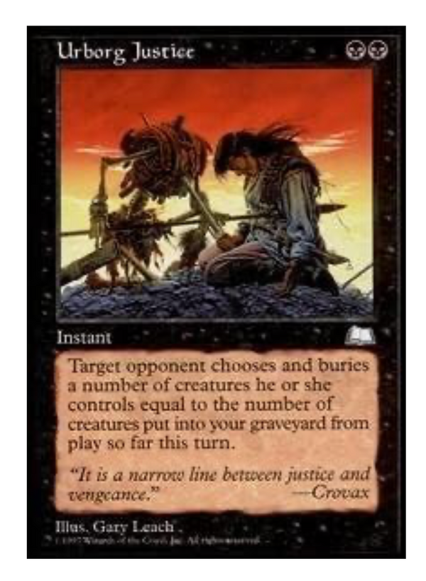 Urborg Justice Weatherlight Reserved List Magic The Gathering MTG Near Mint EN