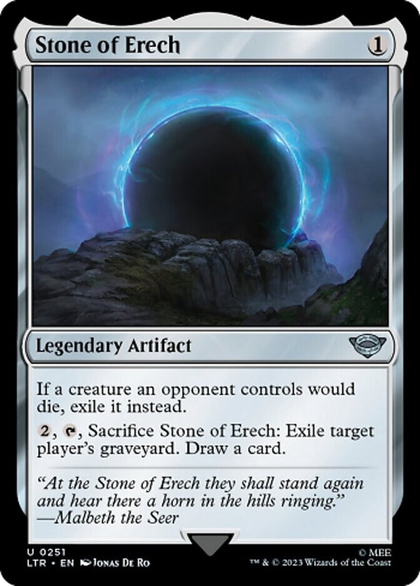 Stone of Erech - Lord Of The Rings LTR 0251 - EN NM - MTG Magic