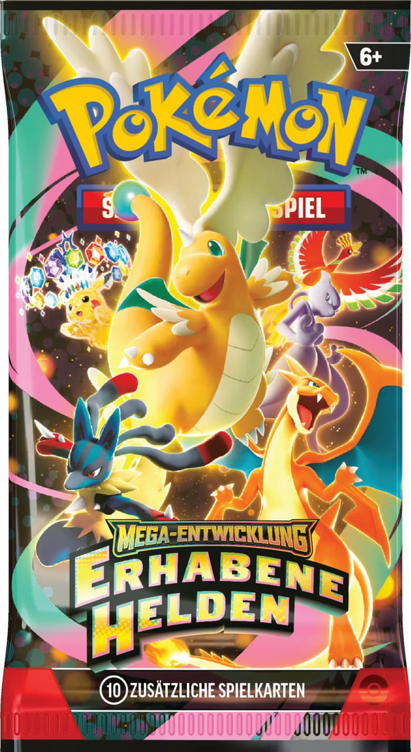 Pokemon - Mega Entwicklung Erhabene Helden Booster Pack (1x) DE - NEU OVP SEALED