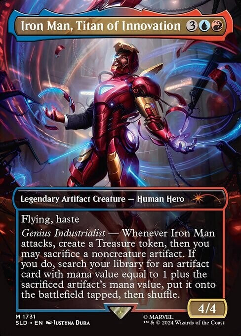 Iron Man, Titan of Innovation FOIL FA - Secret Lair Marvel SLD 1731 - EN NM MTG