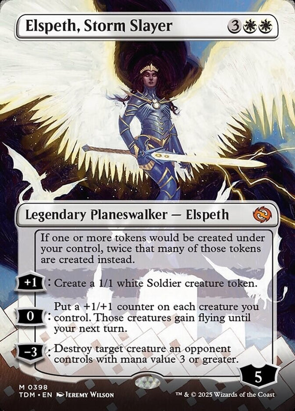 Elspeth, Storm Slayer Full Art - Tarkir: Dragonstorm TDM 398 - NM EN - Magic