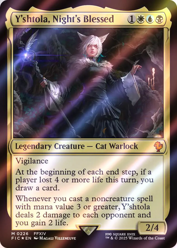 Y'shtola, Night's Blessed SURGE FOIL - Commander Final Fantasy FIC 226 EN NM MTG