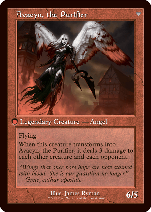 Archangel Avacyn / the Purifier Old Border - INR 449 Innistrad Remastered EN NM