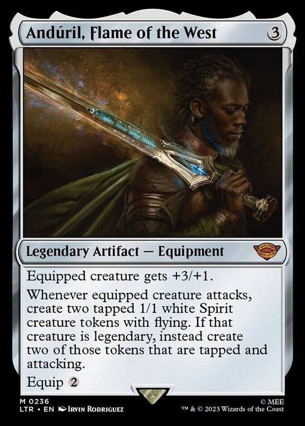 Anduril, Flame of the West - Lord Of The Rings LTR 0375 - EN NM - MTG Magic