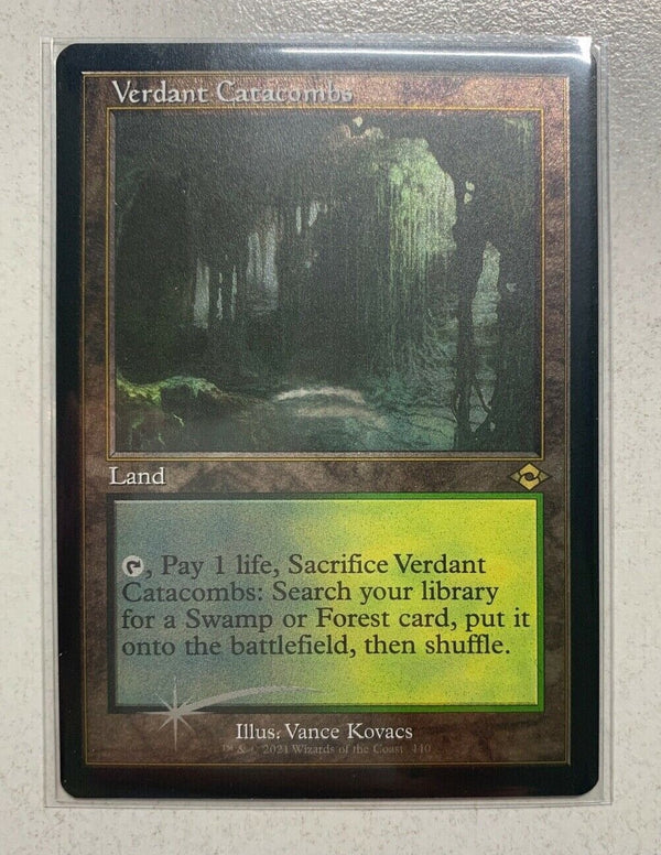 Verdant Catacombs Old Border Etched Foil NM - Modern Horzions 2 MH2 - EN MTG