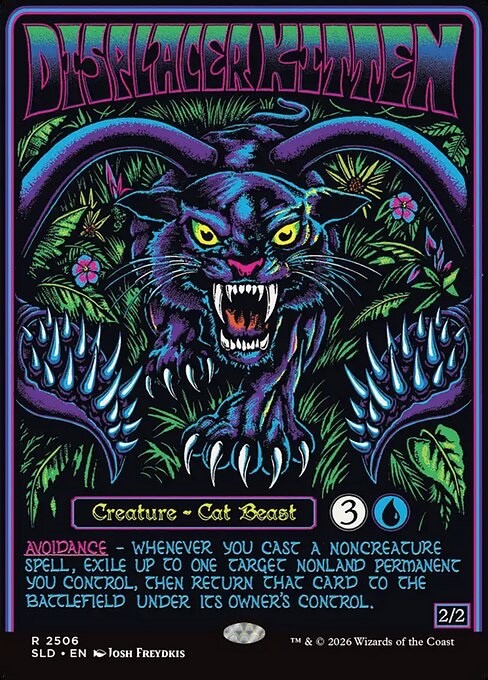Discplacer Kitten - Secret Lair X Dungeons & Dragons SLD 2506 - NM EN - Magic
