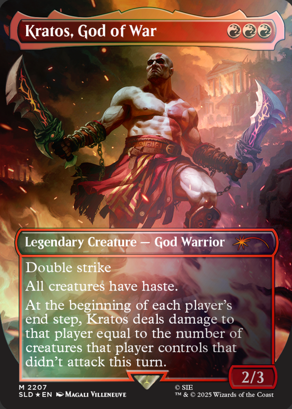 Kratos God of War Full Art FOIL - Secret Lair x God of War SLD 2207 - EN NM