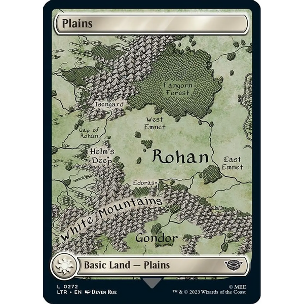 Plains Full Art V.3 - Lord of the Rings - Near Mint EN - LTR 0272 - MTG Magic