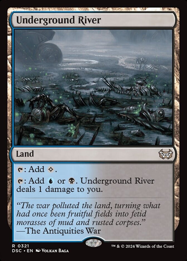 Underground River - Duskmourn - EN NM - DSC 321 - MTG Magic The Gathering