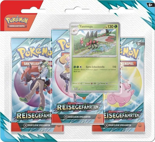 Pokemon - Reisegefährten 3 Booster Pack Blister Promo - DE NEU OVP