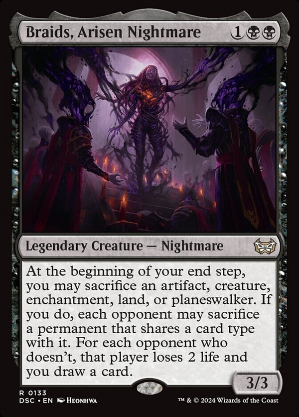 Braids, Arisen Nightmare - Duskmourn DSC 133 - EN NM - Magic MTG