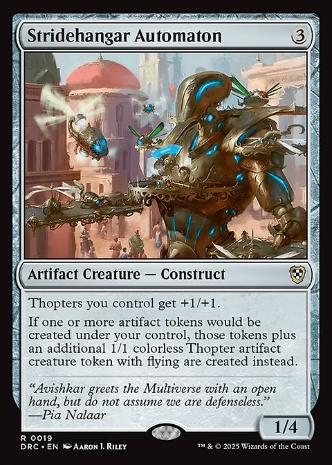Stridehangar Automaton - Commander Aetherdrift DRC 19 - NM EN - Magic MTG