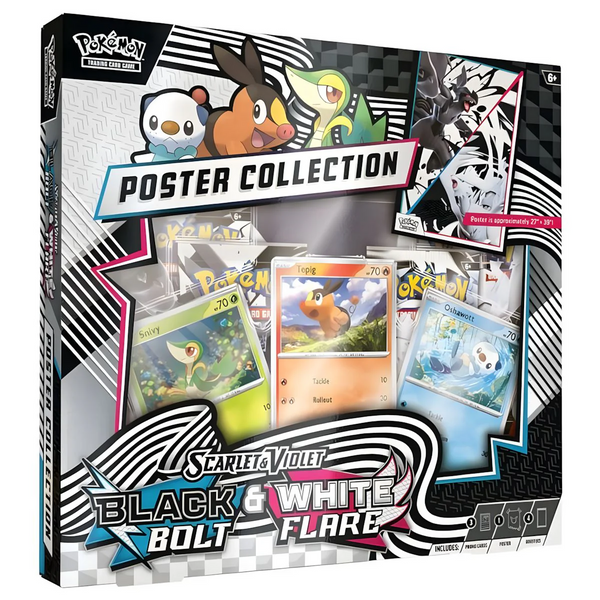 Pokémon - Black Bolt & White Flare Poster Collection - EN NEU OVP Sealed