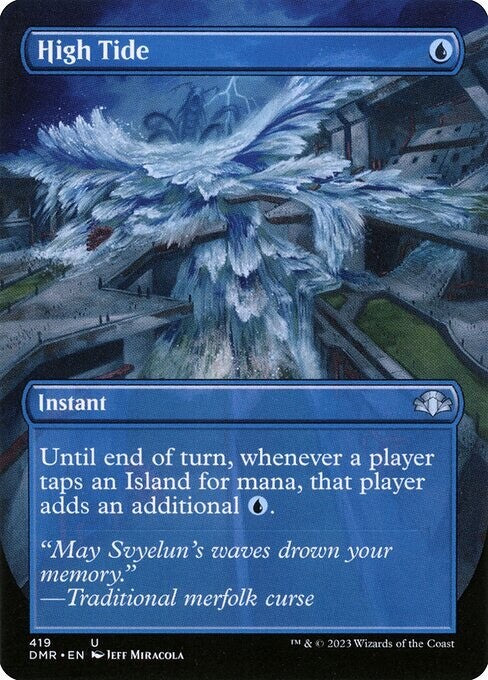 High Tide Full Art - Dominaria Remastered - DMR 419 Near Mint EN - MTG Magic