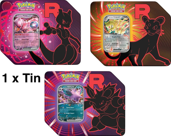 Pokémon - Team Rocket Tin Box US Version Mewtwo Persian Nidoking EX 1 x Tin ENG