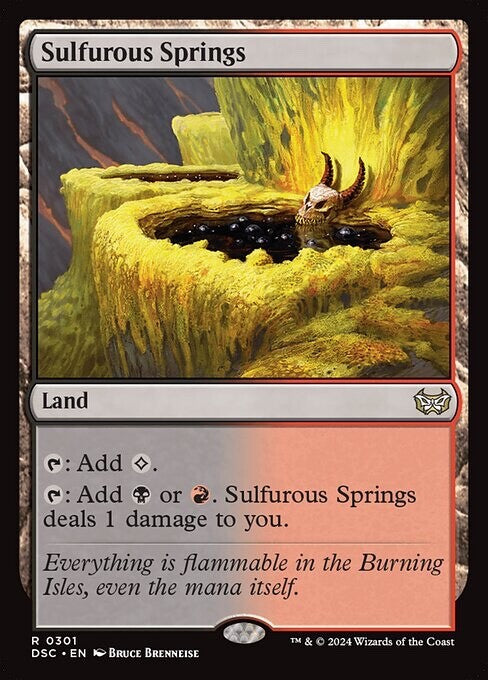 Sulfurous Springs - Duskmourn DSC 301 NM EN - MTG Magic The Gathering