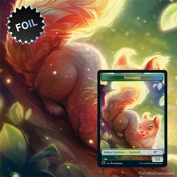 Squirrel Token Foil - Secret Lair We Hope You Like Squirrels - SLD 200 NM EN MTG