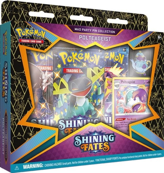 Pokémon Shining Fates - Mad Party Pin Kollektion Polteageist - EN Neu OVP SEALED