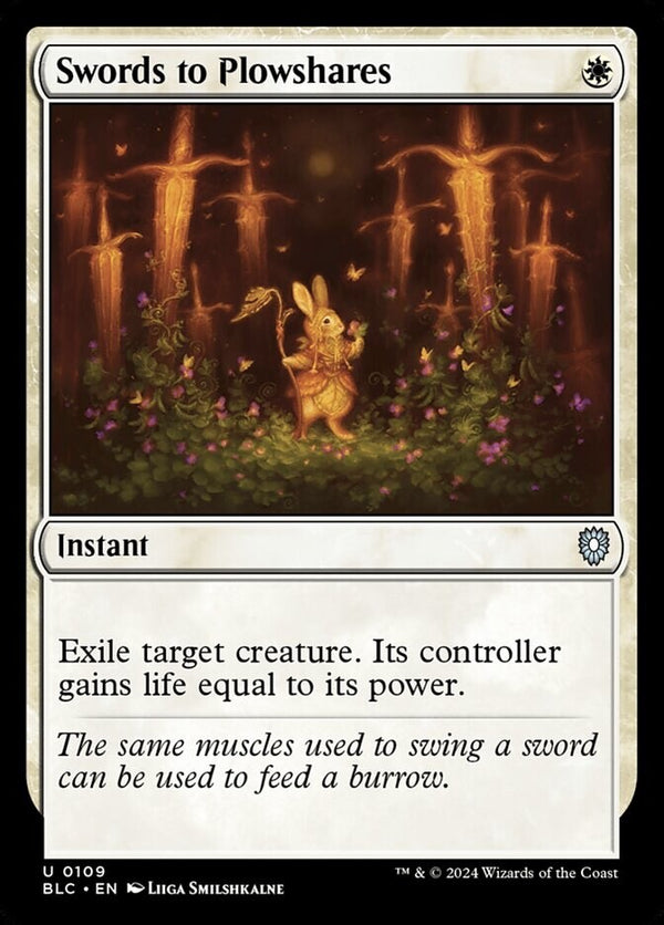 Swords to Plowshares - Commander Bloomburrow BLC 109 - EN NM - MTG Magic