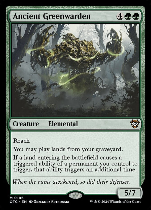 Ancient Greenwarden - Commander Outlaws of Thunder Junction OTC 186 EN MTG NM