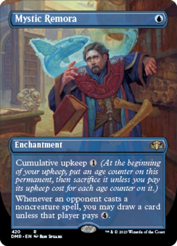 Mystic Remora Full Art - Dominaria Remastered DMR 420 - NM EN - MTG Magic