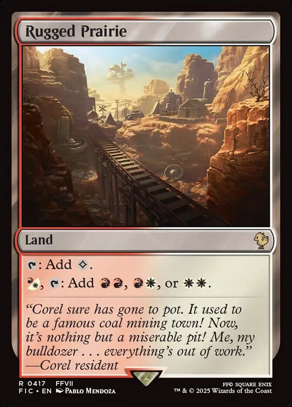 Rugged Prairie - Commander Final Fantasy FIC 417 - EN NM MTG Magic