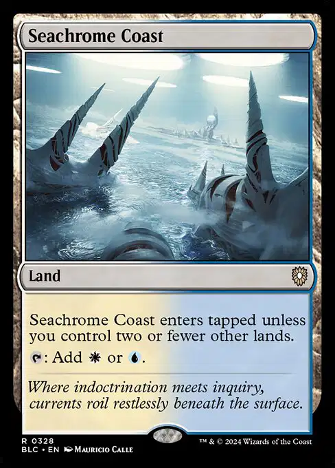 Seachrome Coast - Commander Bloomburrow BLC 328 - EN NM - Magic MTG