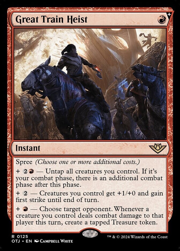 Great Train Heist - Outlaws of Thunder Junction - NM EN - OTJ 125 - Magic MTG