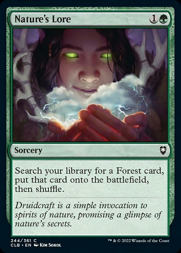 Nature's Lore - Near Mint - EN - CLB 244 - Magic The Gathering MTG