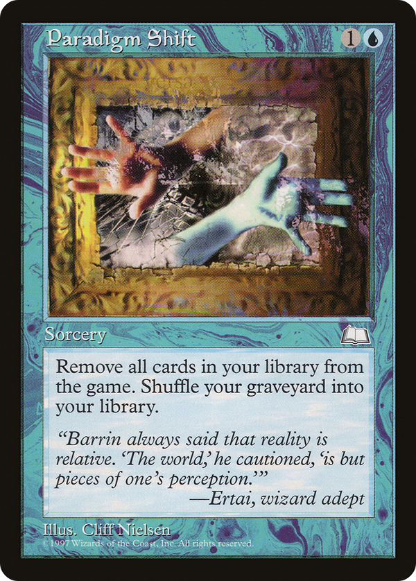 Paradigm Shift / Paradigmenwechsel Weatherlight Reserved List NM E MTG Magic