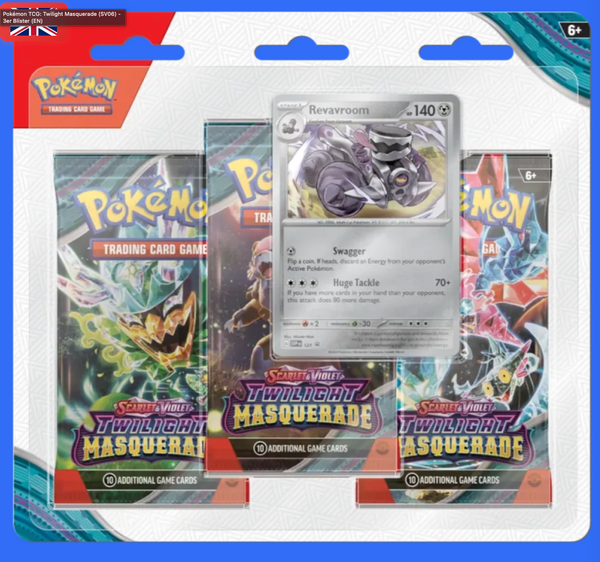 Pokémon - Twilight Masquerade SV06 - 3 Booster Pack Blister (1x) - EN NEU OVP