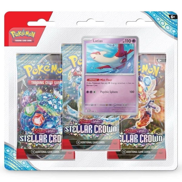 Pokémon - Stellar Crown SV07 - 3 Booster Pack Blister (1x) - EN - NEU OVP SEALED