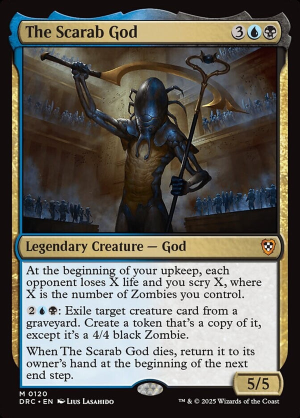 The Scarab God - Commander Aetherdrift DRC 120 - NM EN - Magic MTG