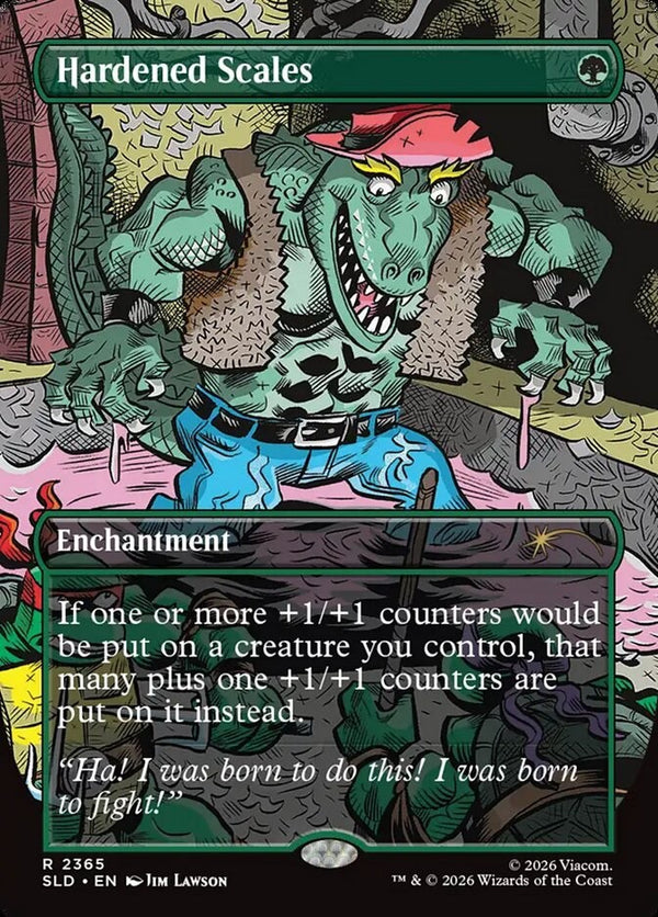 Hardened Scales FA FOIL - Secret Lair Ninja Turtles SLD 2365 - NM EN MTG TCG