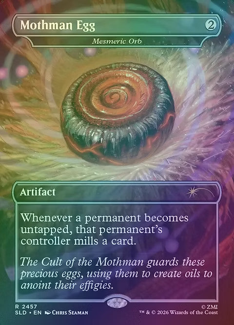 Mesmeric Orb Mothman Egg FOIL - Secret Lair X Fallout Dog SLD 2457 - NM EN MTG