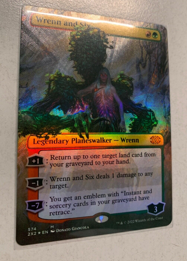 Wrenn and Six FA TEXTURED FOIL NM EN - Double Masters 2022 - 2X2 574 - MTG Magic