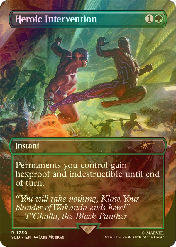Heroic Intervention FOIL Full Art - Secret Lair Marvel SLD 1750 - EN NM Magic