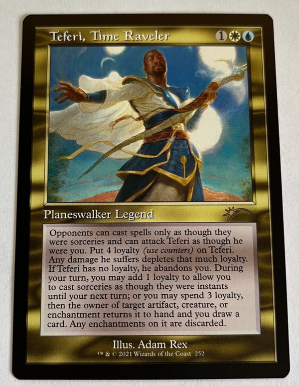 Teferi, Time Raveler Old Border - Secret Lair SLD 252 - NM EN - Magic MTG