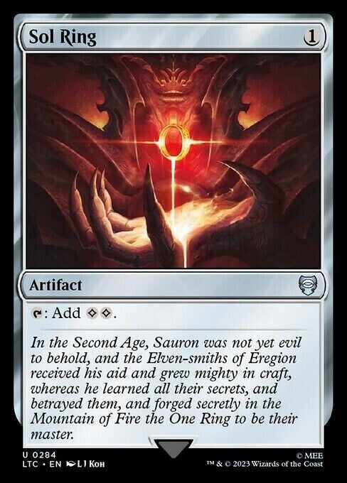 Sol Ring Sauron - Commander: Lord of The Rings - LTC 284 - Near Mint EN - MTG