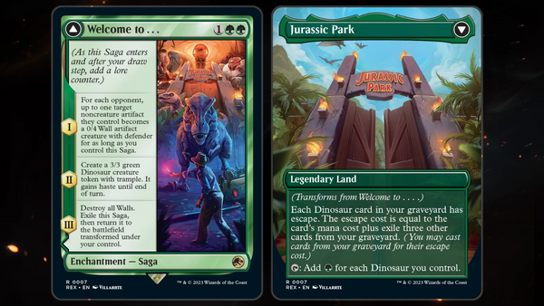 Welcome to / Jurassic Park - Jurassic World Collection REX 0007 - NM EN MTG
