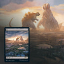 The GODZILLA Lands SECRET LAIR - Full Art Foil MTG Magic The Gathering NEU & OVP