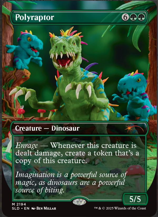 Polyraptor Full Art - SLD 2194 Secret Lair Play Doh - EN NM MTG