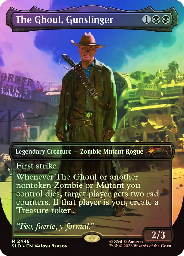 The Ghoul, Gunslinger FOIL Full Art - Secret Lair X Fallout  SLD 2448 NM EN MTG