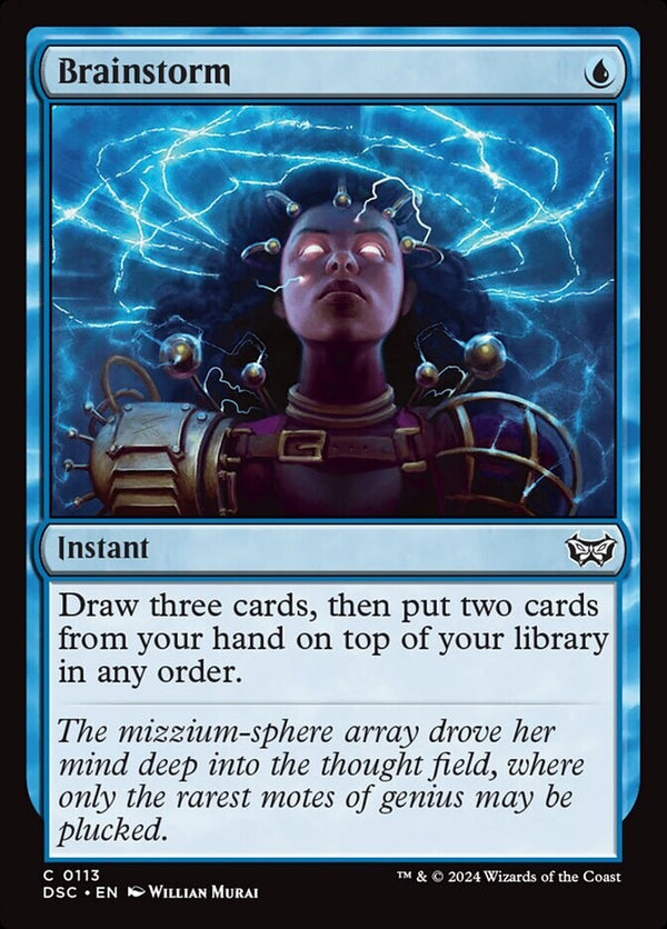 Brainstorm - Duskmourn - EN NM - DSC 113 - MTG Magic The Gathering
