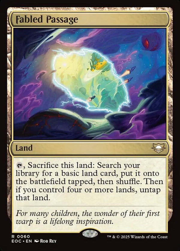 Fabled Passage - Commander: Edge of Eternities EOC 60 - NM EN - Magic MTG