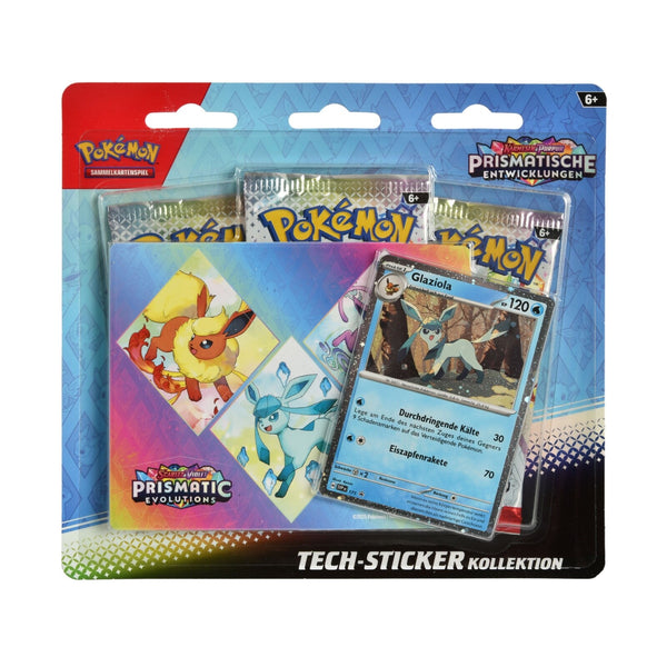 Pokemon - Prismatische Entwicklungen Tech Sticker Kollektion 1 x - DE NEU OVP