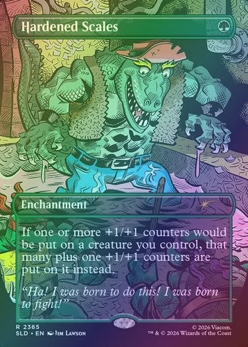 Hardened Scales FA FOIL - Secret Lair Ninja Turtles SLD 2365 - NM EN MTG TCG