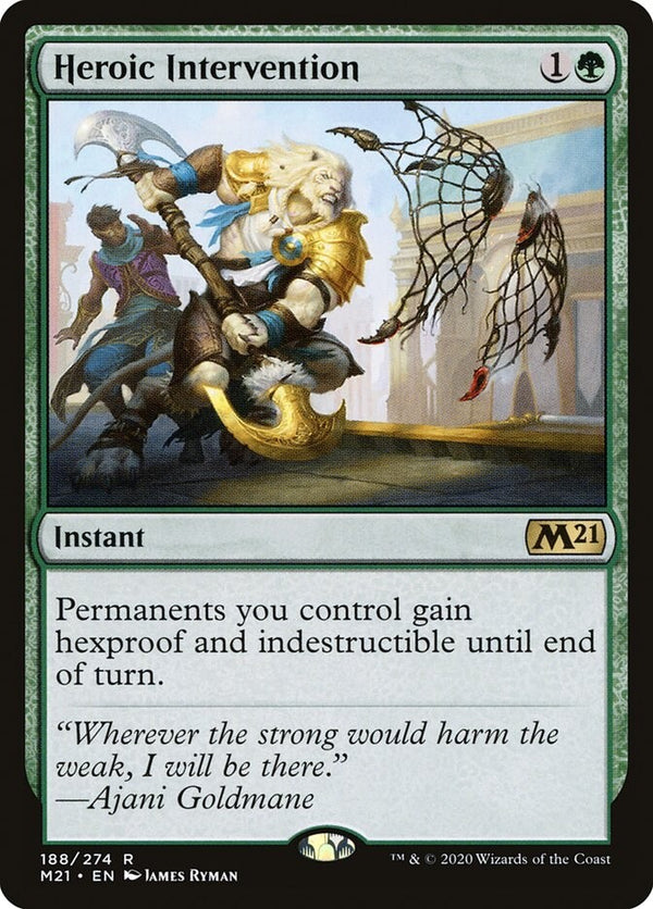 Heroic Intervention - M21 188 - NM EN - MTG TCG Magic The Gathering