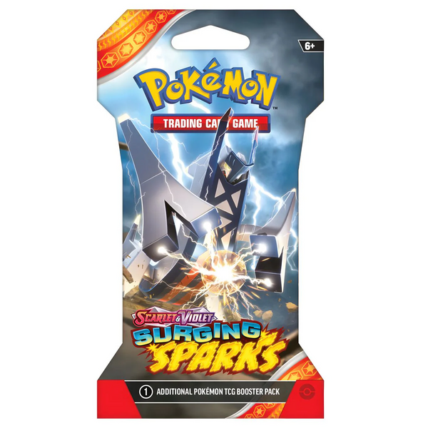 Pokémon - Surging Sparks SV8 - Sleeved Booster Pack 1 x - EN - NEU OVP