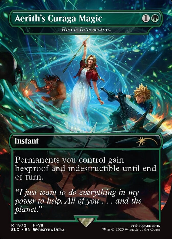 Heroic Intervention FOIL Full Art - SL Final Fantasy SLD 1872 EN NM - MTG Magic